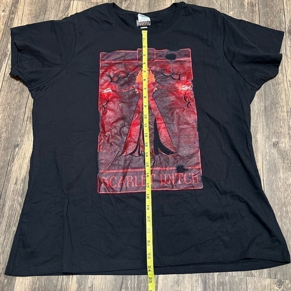 Marvel Wanda Maximoff / Scarlet Witch Women’s Black Tee (Sz XXL) - Picture 5 of 9